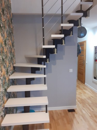 Stairs modular CORA model Mix 08 L-90 15 elements