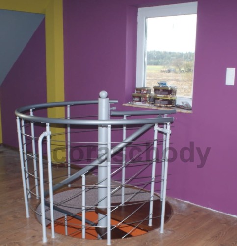  Metal railings for stairs winding CORA model Bawaria 02