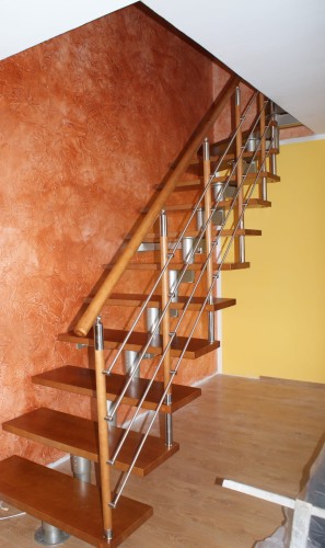 Metalltreppe Modell CORA Mix 180 Lux U-180 15 Elemente