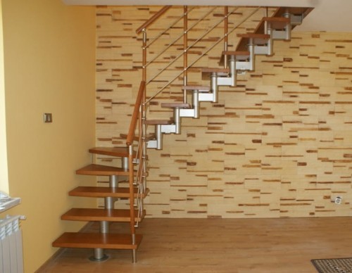 Metal stairs CORA model Mix 200 lux L-90 15 elements