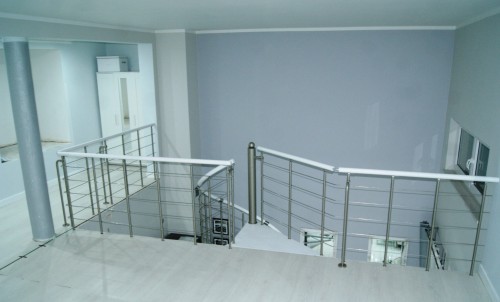 Metal railing for spiral stairs CORA model Bawaria 06 S