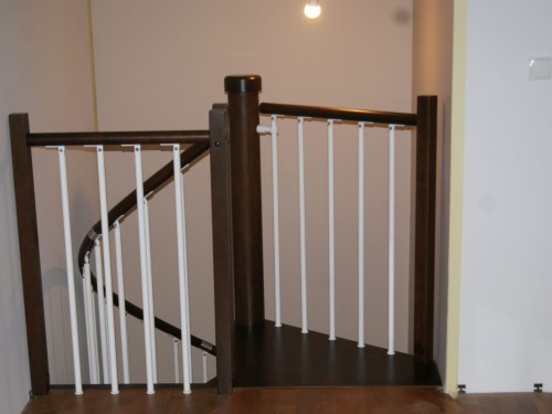 Metal railing for spiral stairs CORA model Berlin 02 S