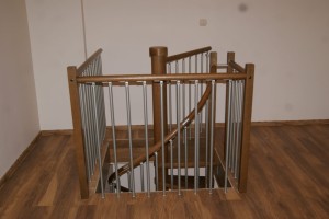 Metal railing for spiral stairs CORA model Berlin 03 S