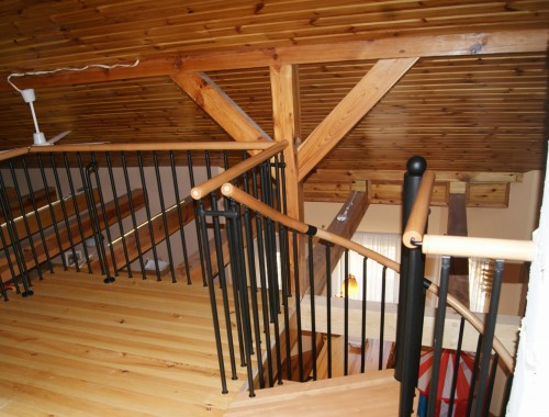 Metal railing for spiral stairs CORA model Oslo 00 S