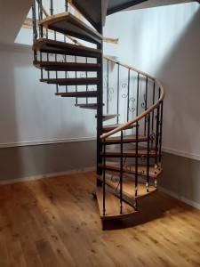  Spiral stairs CORA model Oslo Wrought iron 140 cm - ASK FOR PRICE! 