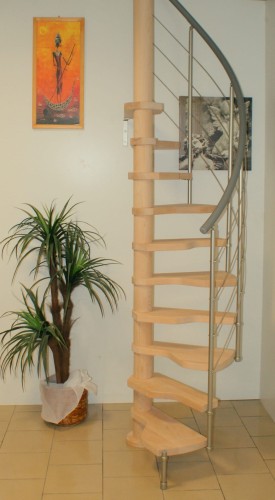 BARDA Wendeltreppe Modell AGA Surowa 120x70-80 12 Elemente.