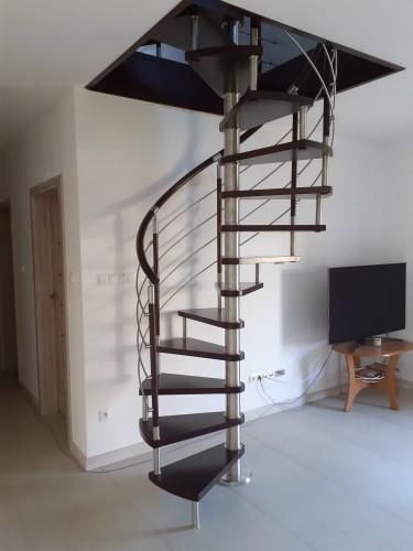  Stairs spiral CORA model Bavaria vertical 02 190 cm 