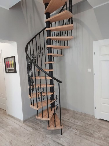  Spiral stairs CORA model Madryt forged 110 cm - ASK FOR PRICE! 