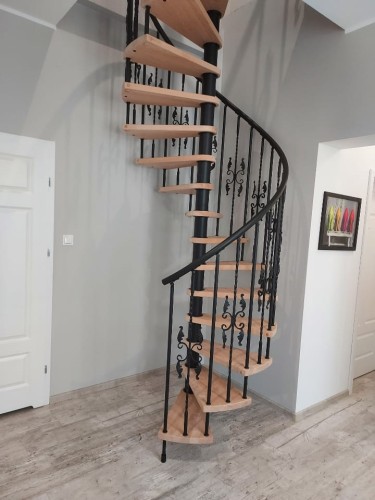  Spiral stairs CORA model Madryt forged 140 cm - ASK FOR PRICE! 