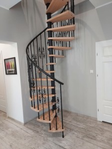  Špirálové schody CORA model Madryt kované 150 cm - ŽIADAJTE CENU! 