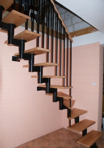 Stairs modular CORA model Mix extra 00 L-90 14 elements