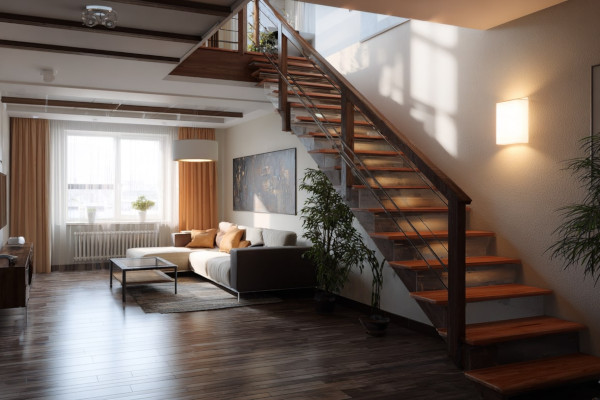 Schody w salonie czy korytarzu? Gdzie lepiej je postawić?