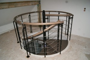 Metallgeländer für Wendeltreppe CORA Modell Bawaria 00 S