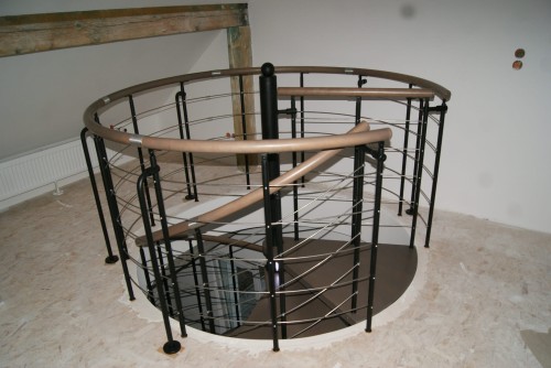 Metallgeländer für Wendeltreppe CORA Modell Bawaria 00 S