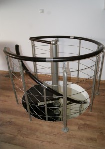 Metallgeländer für Wendeltreppe CORA Modell Bawaria 03 S