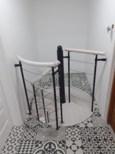 Metallgeländer für Wendeltreppe CORA Modell Bawaria 08 S