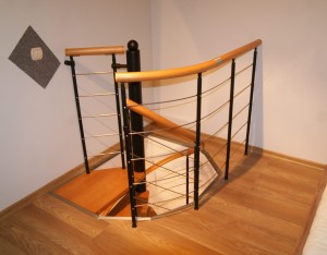 Metallgeländer für Wendeltreppe CORA Modell Oslo Plus S