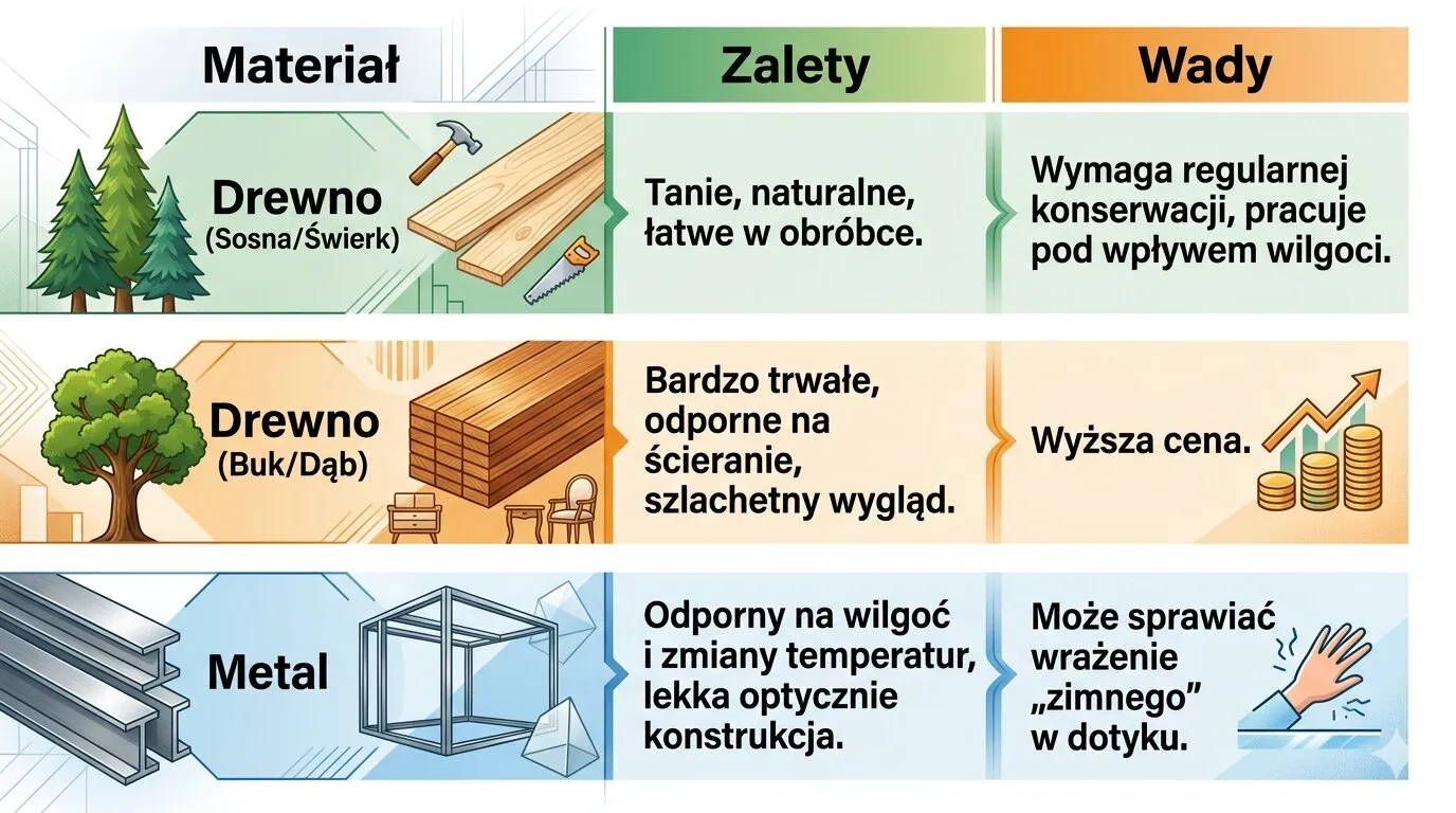 Jaki materiał schodów wybrać do domku letniskowego?