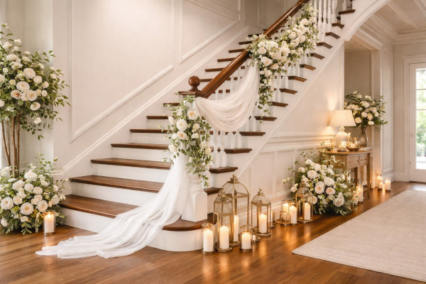 Jak udekorować schody na wesele?